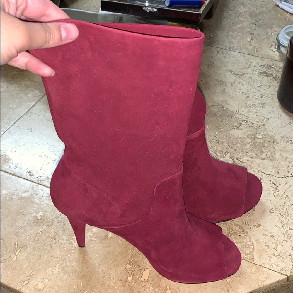 Maroon Michael Kors Ankle Booties